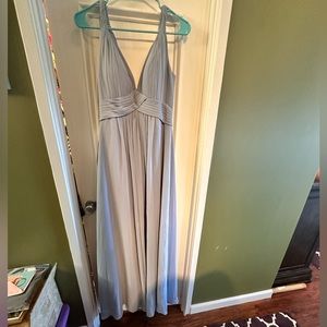 Azazie Maren Dress - brand new with tags - dusty blue - size A4